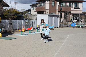 マラソン活動が始まりました　C・ひまわり・たんぽぽ・さくら・ことり・ぱんだ