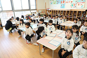 書初め大会　がんばりました　年長組　NO.2