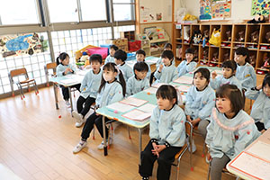 書初め大会　がんばりました　年長組　NO.2