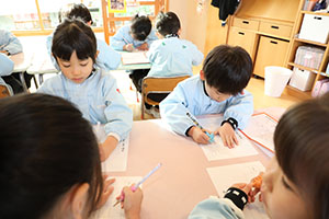 書初め大会　がんばりました　年長組　NO.2