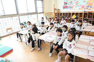 書初め大会　がんばりました　年長組　NO.1