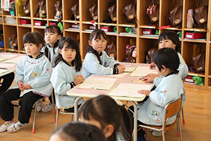 書初め大会　がんばりました　年長組　NO.1