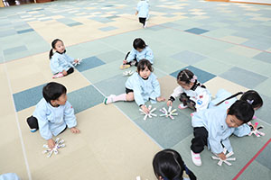 コマの制作　うさぎ