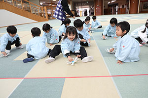 コマの制作　うさぎ