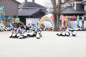 避難訓練がありました　ー地震の場合ー