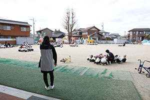 避難訓練がありました　ー地震の場合ー