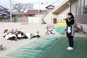 避難訓練がありました　ー地震の場合ー