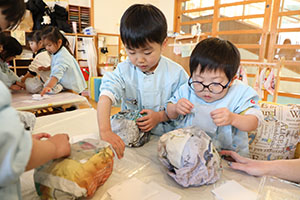 作品展の制作活動　ぱんだ