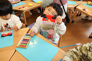 獅子舞の制作　ひよこ