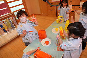 作品展の制作活動　りす