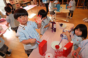 作品展の制作活動　りす