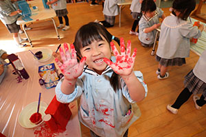 作品展の制作活動　りす