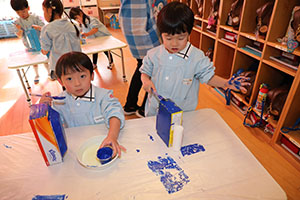 作品展の制作活動　りす