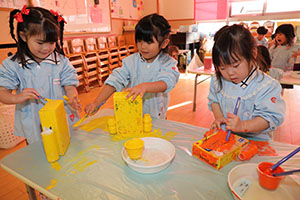 作品展の制作活動　りす