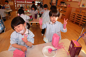 作品展の制作活動　りす