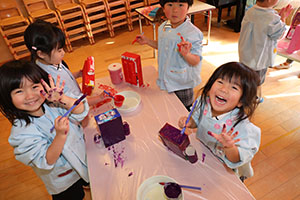 作品展の制作活動　りす