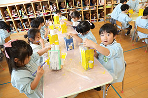 作品展の制作活動　たんぽぽ