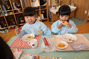 ホットケーキパーティ　うさぎ・ことり・ぱんだ
