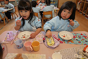 ホットケーキパーティ　りす・こあら・きりん