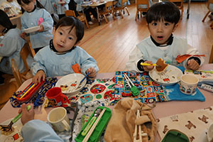 ホットケーキパーティ　りす・こあら・きりん