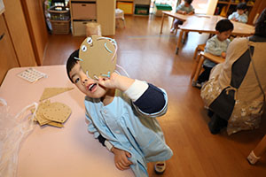 毛糸通しの練習✨　あひる