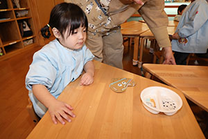 毛糸通しの練習✨　あひる