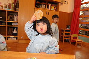 毛糸通しの練習✨　あひる