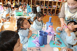 作品展の制作活動　さくら