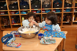 ホットケーキパーティ　2歳児クラス