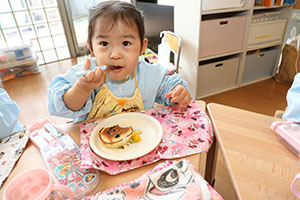 ホットケーキパーティ　2歳児クラス