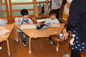 ホットケーキパーティ　2歳児クラス