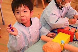 作品展の制作活動　うさぎ