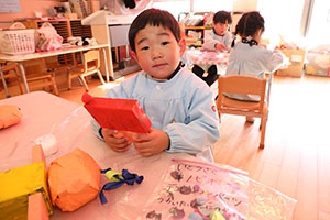 作品展の制作活動　うさぎ