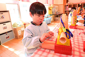 作品展の制作活動　うさぎ