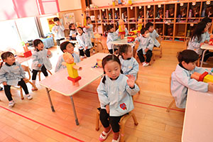 作品展の制作活動　うさぎ