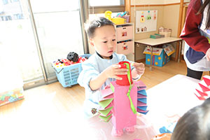 作品展の制作活動　りす