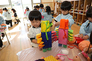 作品展の制作活動　りす