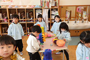 作品展の制作活動　りす