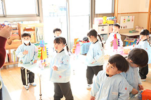 作品展の制作活動　りす