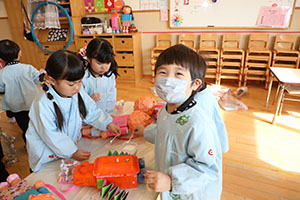 作品展の制作活動　りす