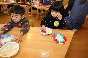 作品展の制作活動　ひよこ