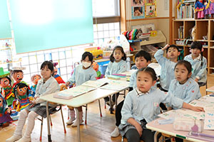 谷口先生の習字教室　年長組