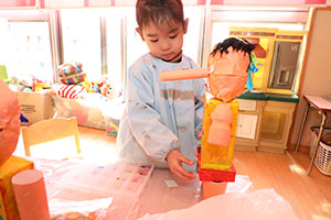 作品展の制作活動　うさぎ