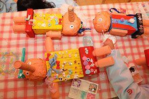 作品展の制作活動　うさぎ