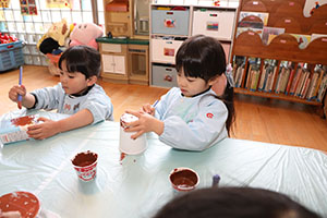 作品展の制作活動　ぱんだ