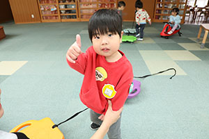 スクーターボード・三輪車楽しかったね　あひる