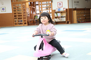 スクーターボード・三輪車楽しかったね　あひる