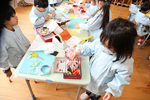 作品展の制作活動　さくら