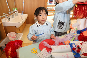 作品展の制作活動　すみれ