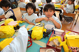 作品展の制作活動　たんぽぽ